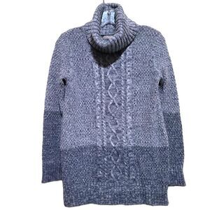 Banana Republic Women's Gray Turtleneck  Knitted  LongSleeve Sweater Sz XSmall